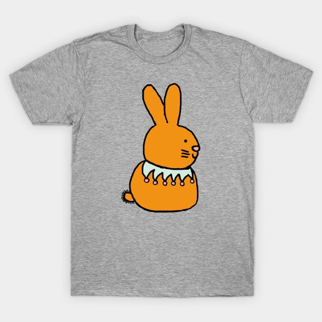 Gold Bunny Rabbit T-Shirt by ellenhenryart